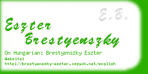 eszter brestyenszky business card